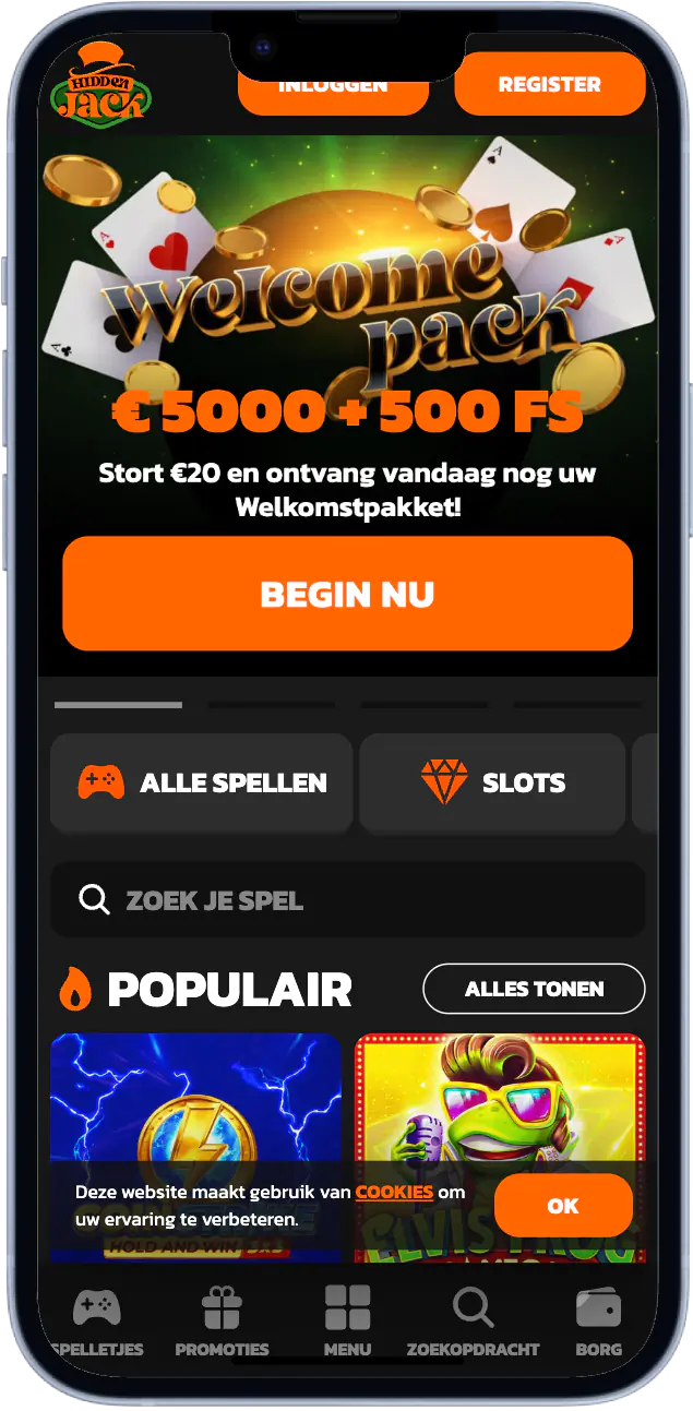 Hidden Jack Casino App op iPhone